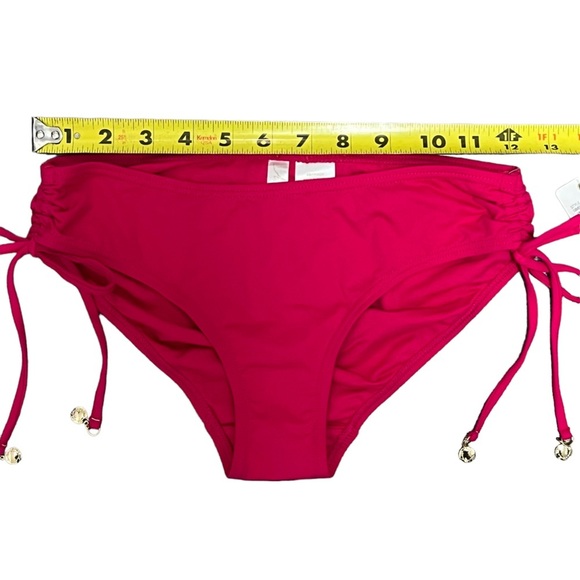 NWT Anne Cole Bikini Bottoms XS Berry Side Tie X-Small - Picture 8 of 11